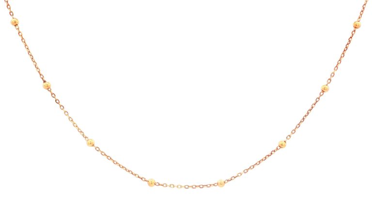 CADENA BOLAS LISAS ORO AMARILLO