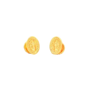 TOPOS VIRGEN MILAGROSA ORO AMARILLO