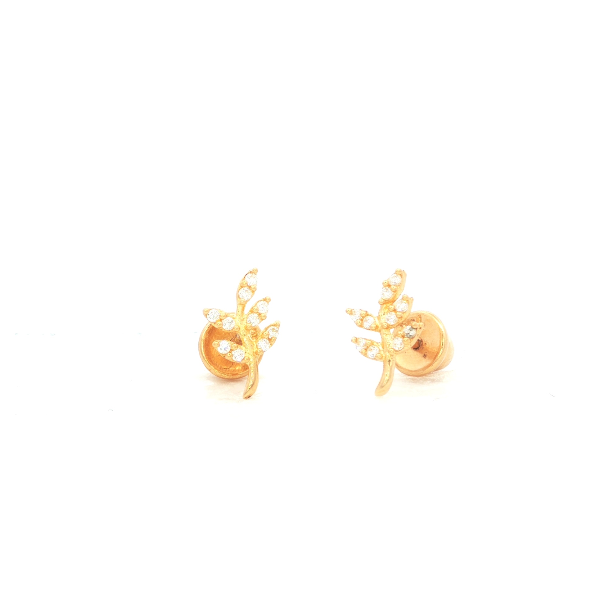 TOPOS HOJA CASTING ORO AMARILLO