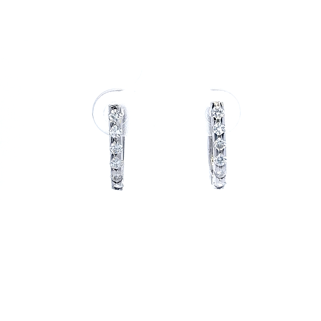CANDONGAS DIAMANTES ORO BLANCO