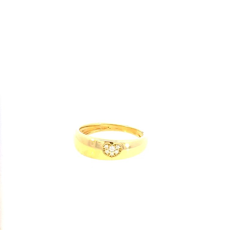 ANILLO CORAZON CASTING ORO AMARILLO