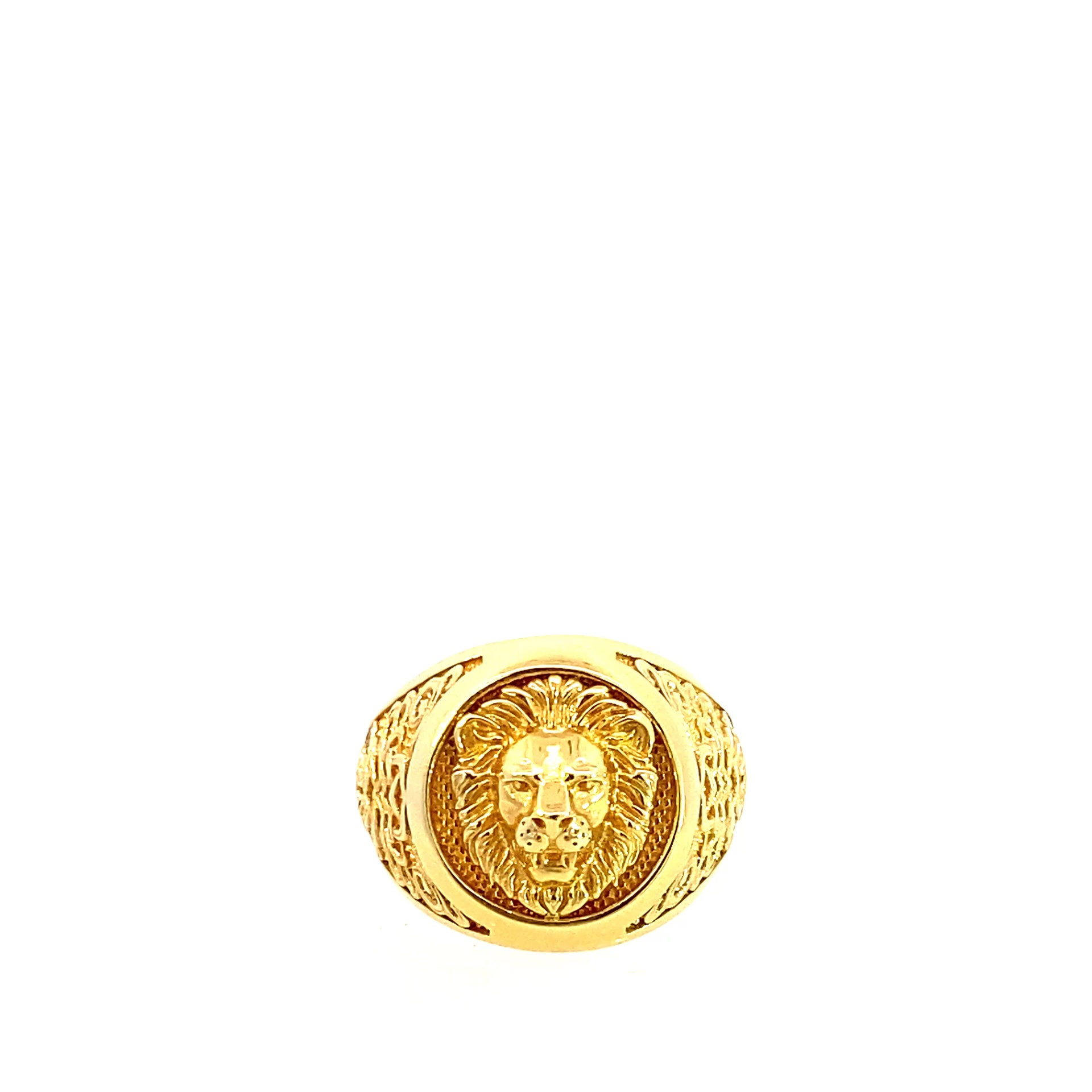 ANILLO LEON ORO AMARILLO