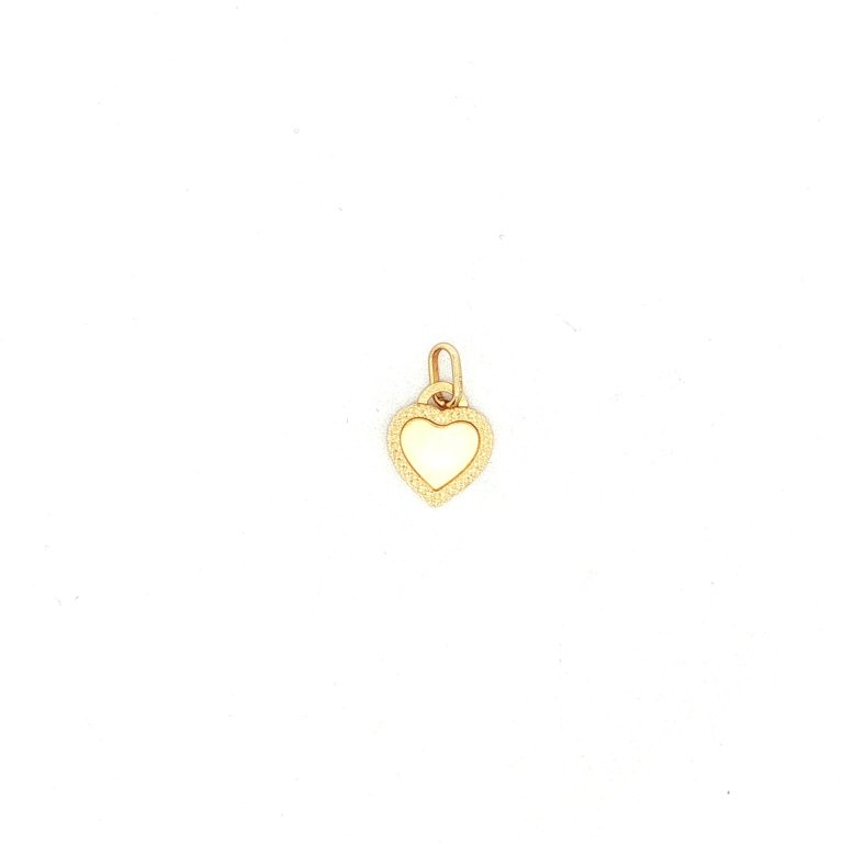 DIJE CORAZON ORO AMARILLO