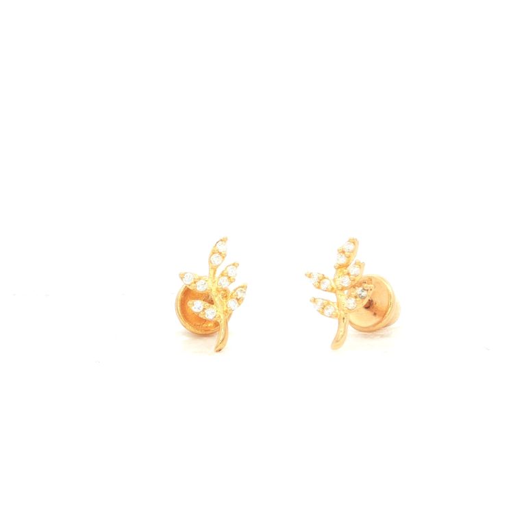 TOPOS HOJAS CASTING ORO AMARILLO