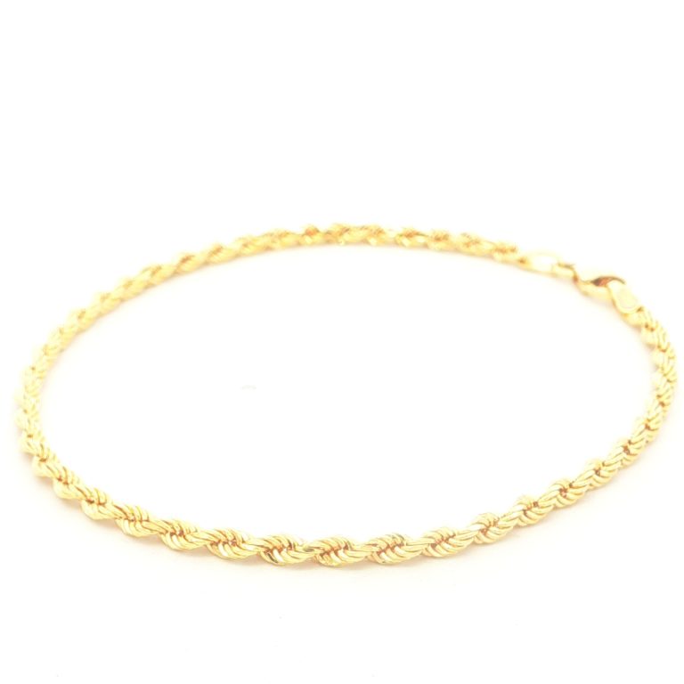 PULSERA FRANCISCANA ORO AMARILLO DIAMANTATA LASER