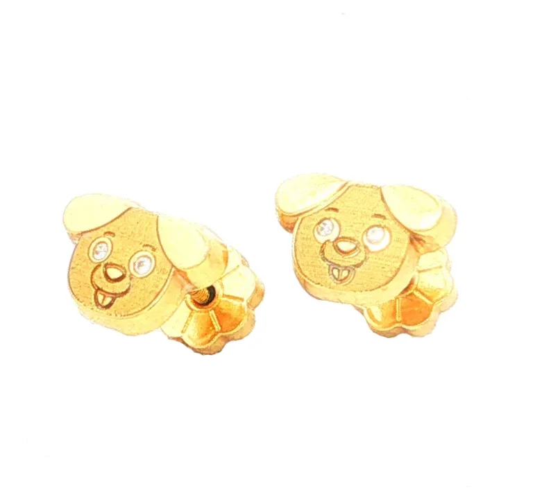 TOPOS PERRITO C/2 P. 0,80mm ORO AMARILLO