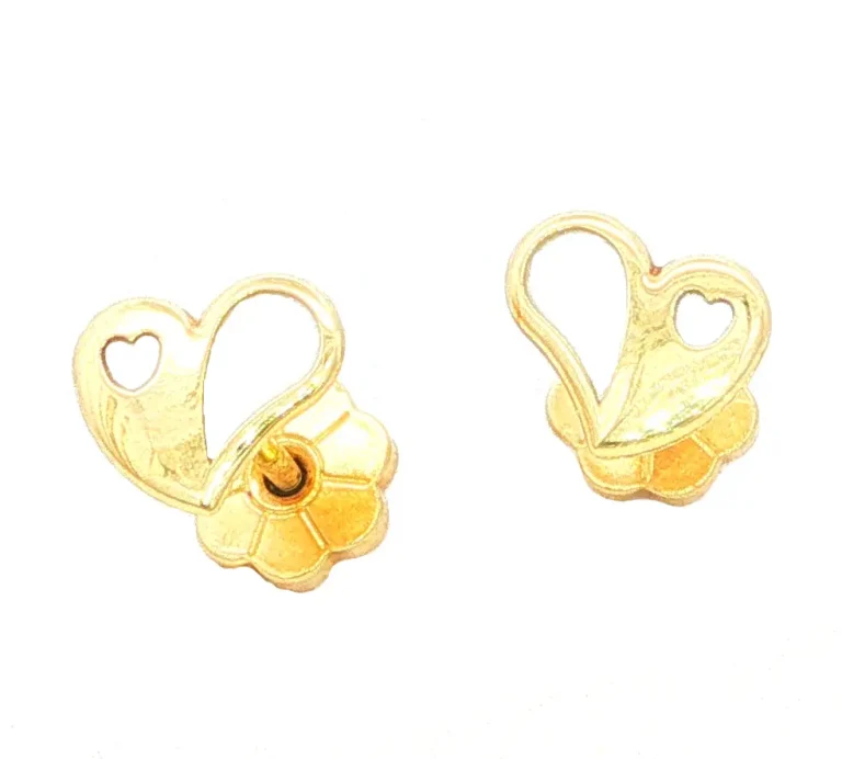 TOPOS CORAZON C/CALADO CORAZON ORO AMARILLO