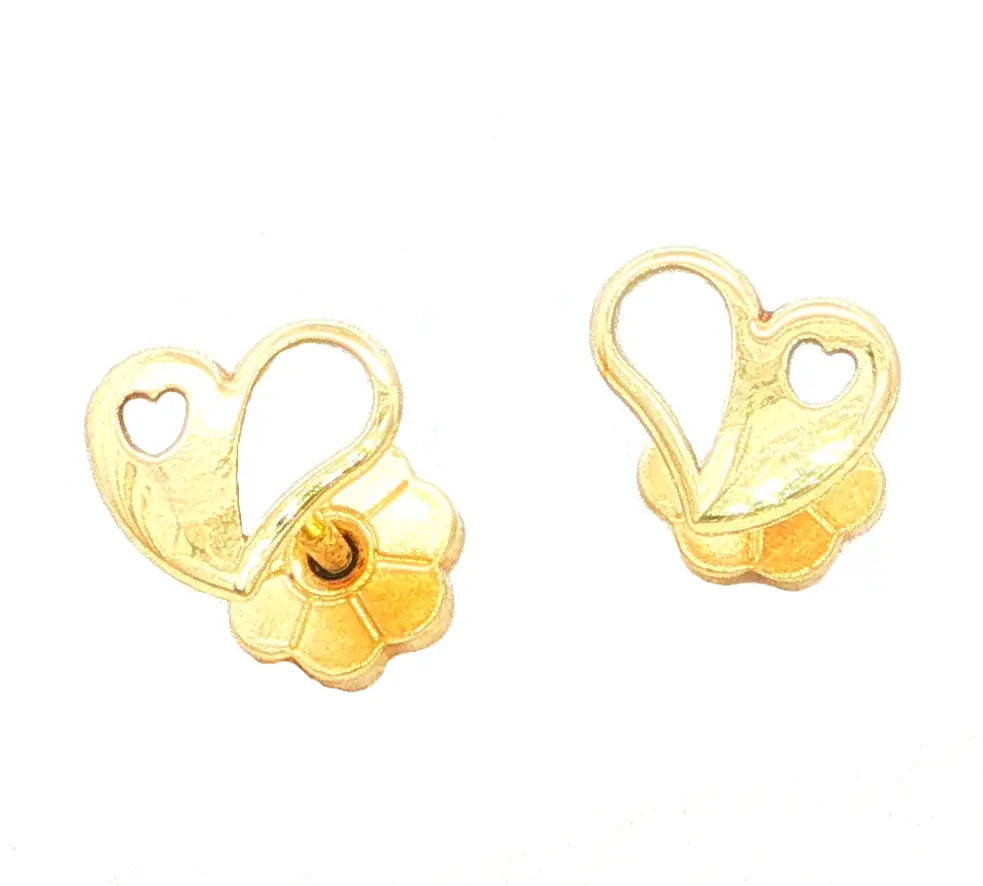TOPOS CORAZON C/CALADO CORAZON ORO AMARILLO