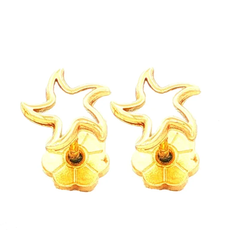 TOPOS ORO ESTRELLA DE MAR “NACAR” AMARILLO