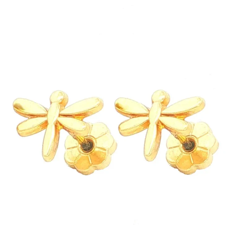 TOPOS ORO LIBELULA ESPEJO AMARILLO