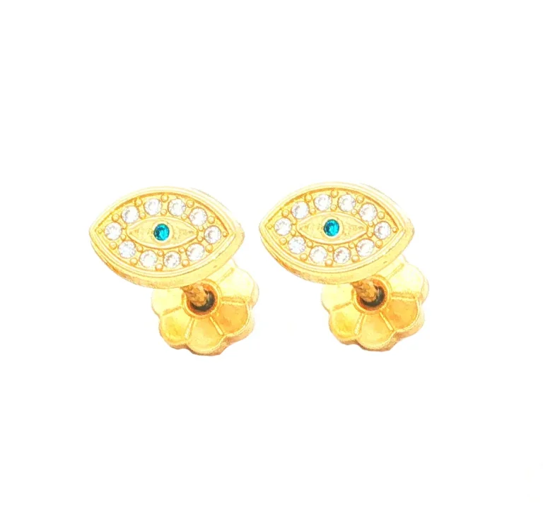 TOPOS OJO TURCO C/11 P. 0,80mm ORO AMARILLO