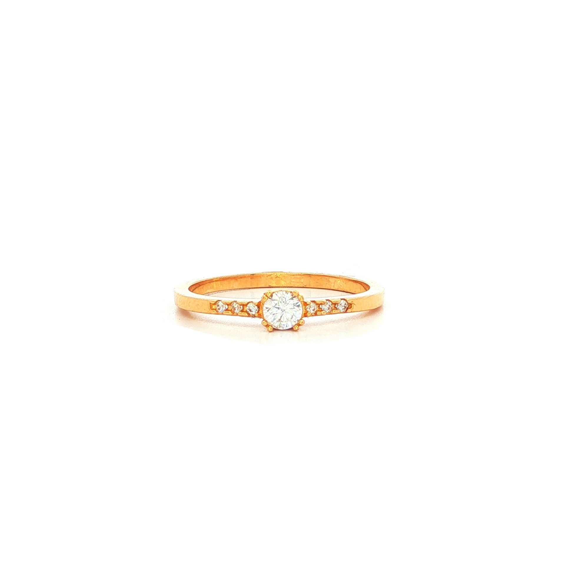 ANILLO SOLITARIO CASTING ORO AMARILLO