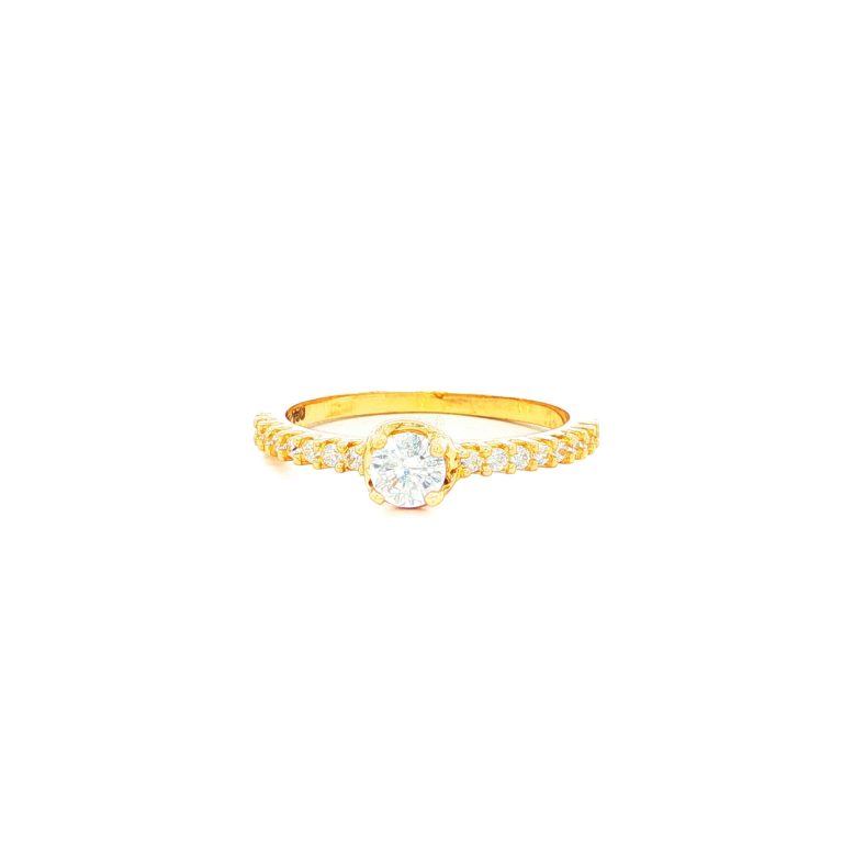 ANILLO SOLITARIO CASTING ORO AMARILLO