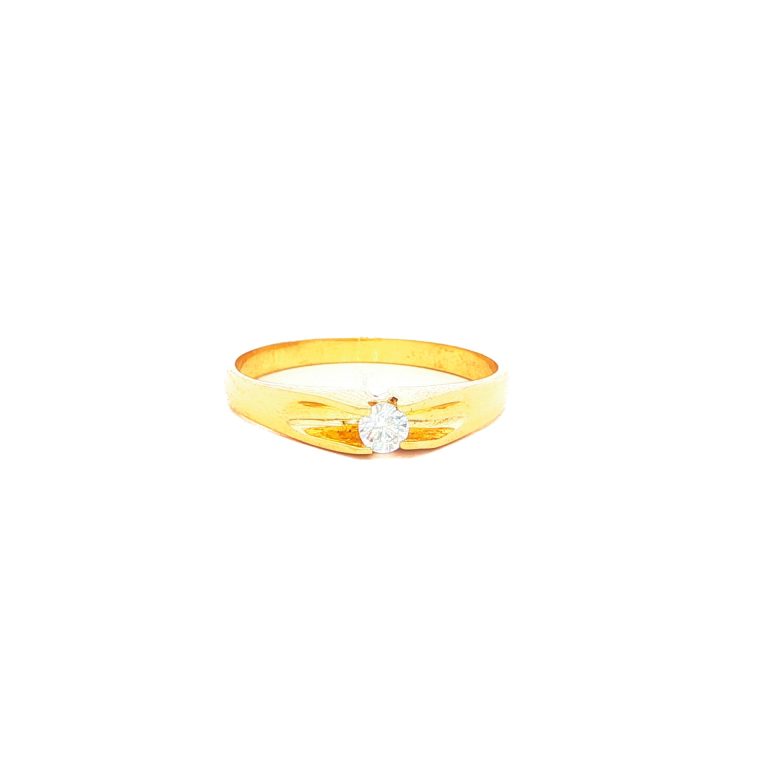 ANILLO SOLITARIO ORO AMARILLO