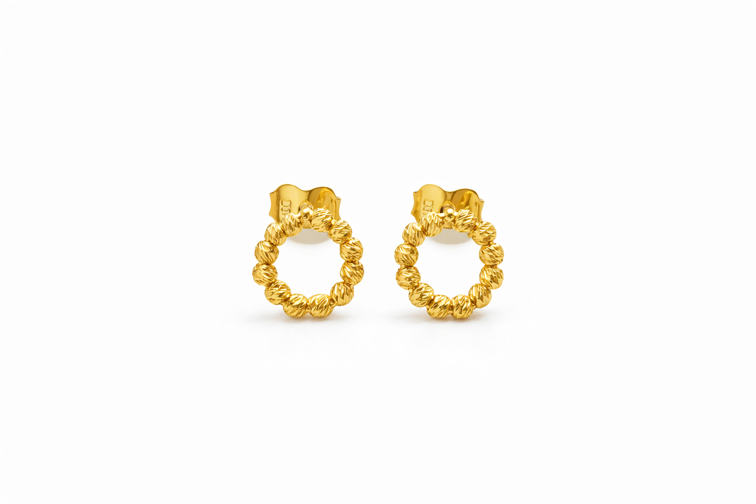 TOPOS CIRCULO DIAMANTADA ORO AMARILLO