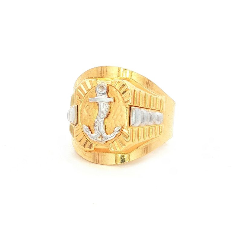 ANILLO CABALLERO ANCLA 2 OROS