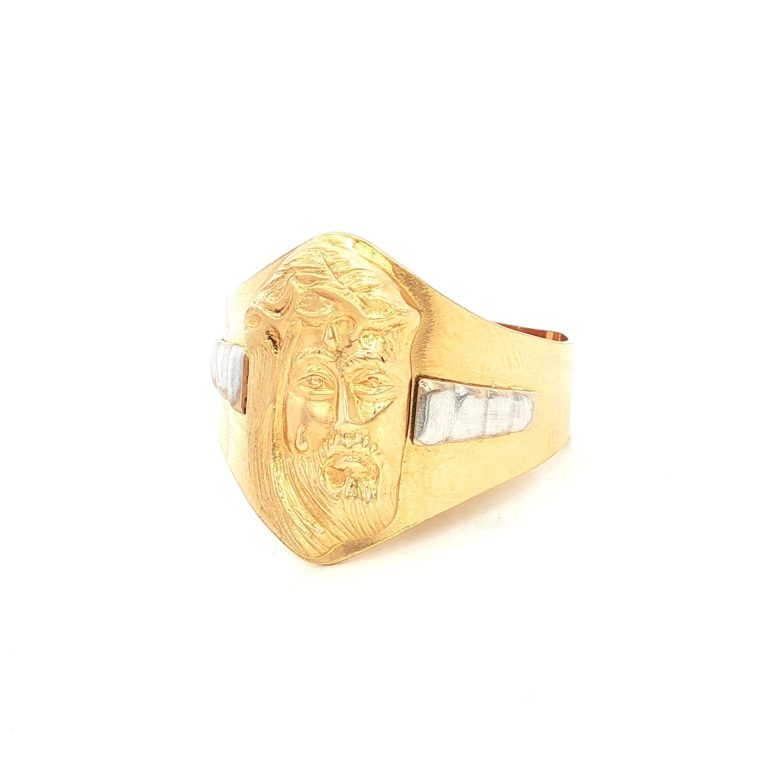 ANILLO CABALLERO ROSTRO 2 OROS