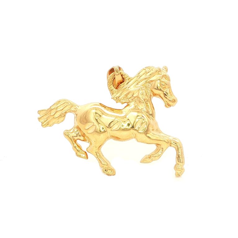 DIJE CABALLO ORO AMARILLO