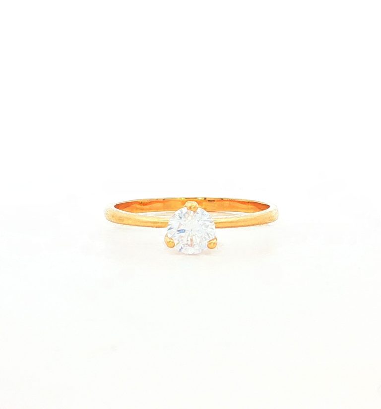 ANILLOS SOLITARIOS ORO AMARILLO