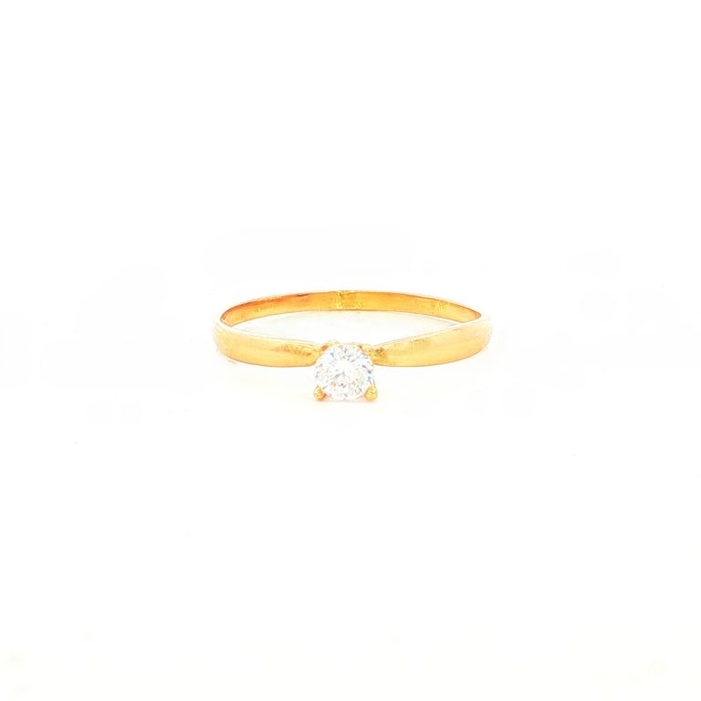ANILLOS SOLITARIOS ORO AMARILLO