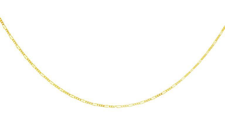 CADENA FIGARO DIAMANTADA ORO AMARILLO
