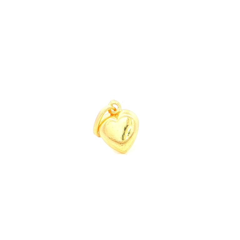 DIJE CORAZON ORO AMARILLO