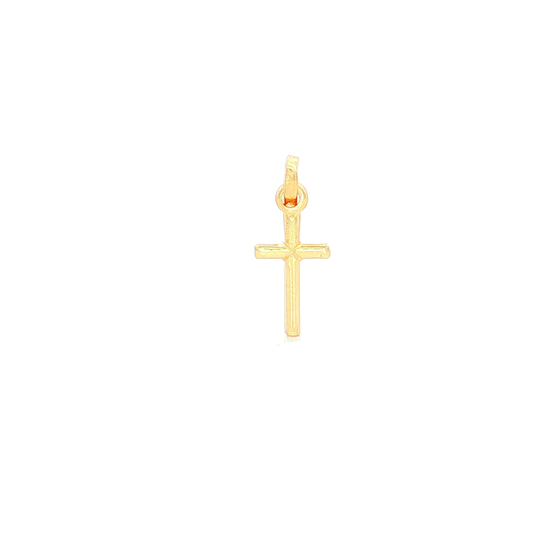 DIJE CRUZ ORO AMARILLO