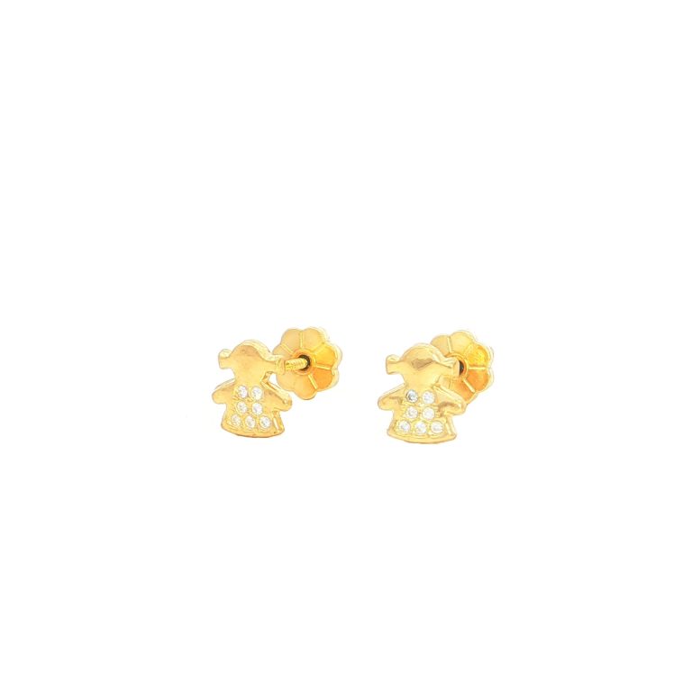 TOPOS NIÑA C/7 P. 0,80 MM “MICRO ENGASTE” ORO AMARILLO
