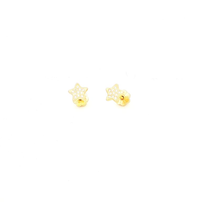 TOPOS MINI ESTRELLA C/11 PDRAS 0,80MM “MICRO ENGASTE” ORO AMARILLO