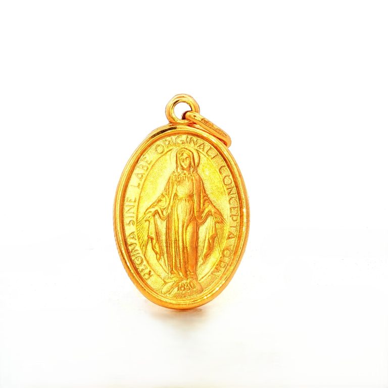 MEDALLA VERGEN MILAGROSA ORO AMARILLO
