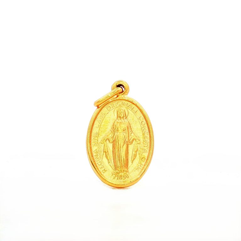 MEDALLA VERGEN MILAGROSA ORO AMARILLO