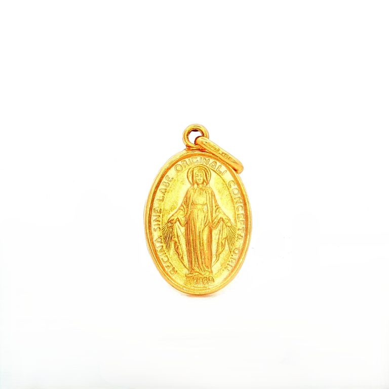 MEDALLA VERGEN MILAGROSA ORO AMARILLO