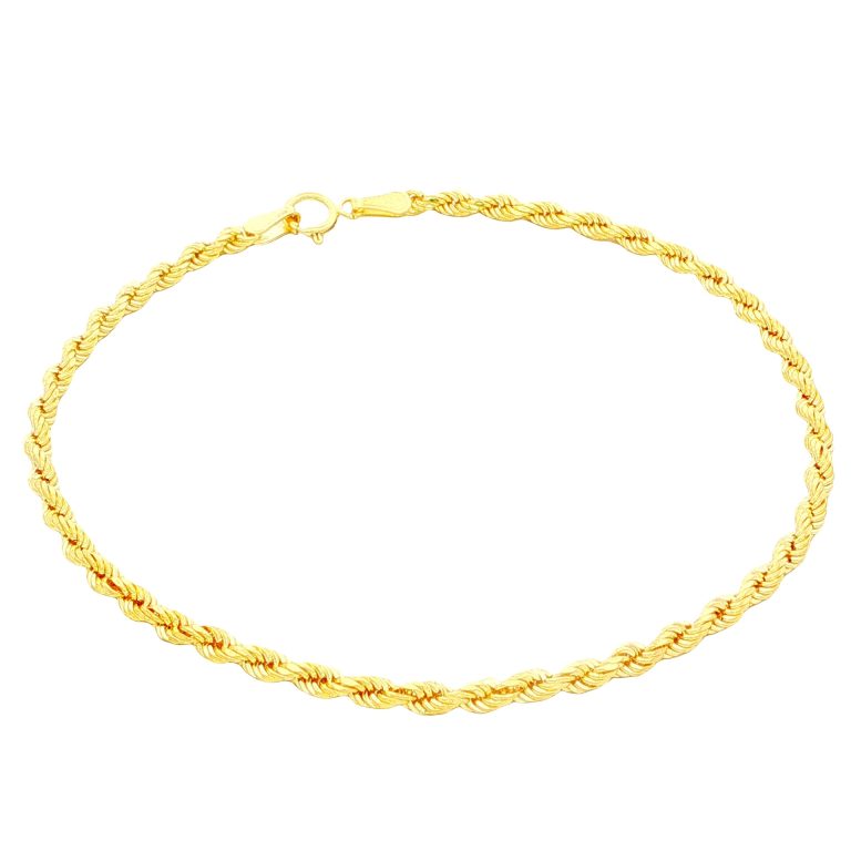 PULSERA FRANCISCANA ORO AMARILLO DIAMANTADA