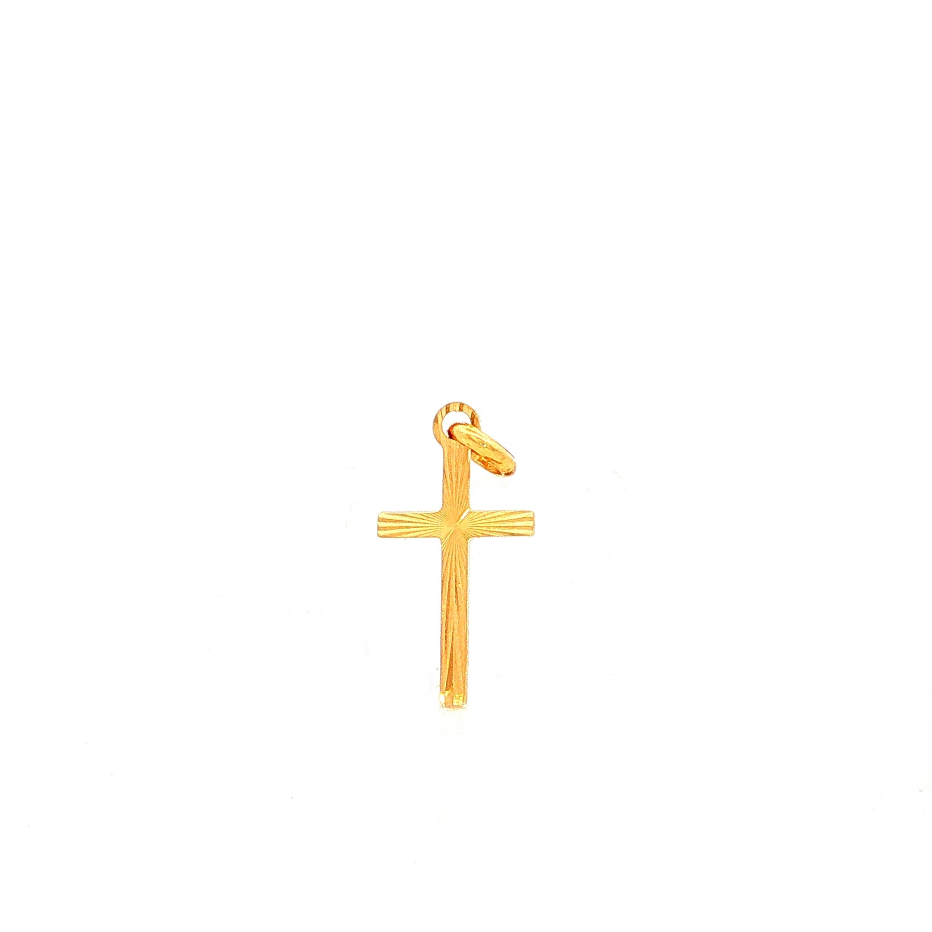 DIJE CRUZ ORO AMARILLO