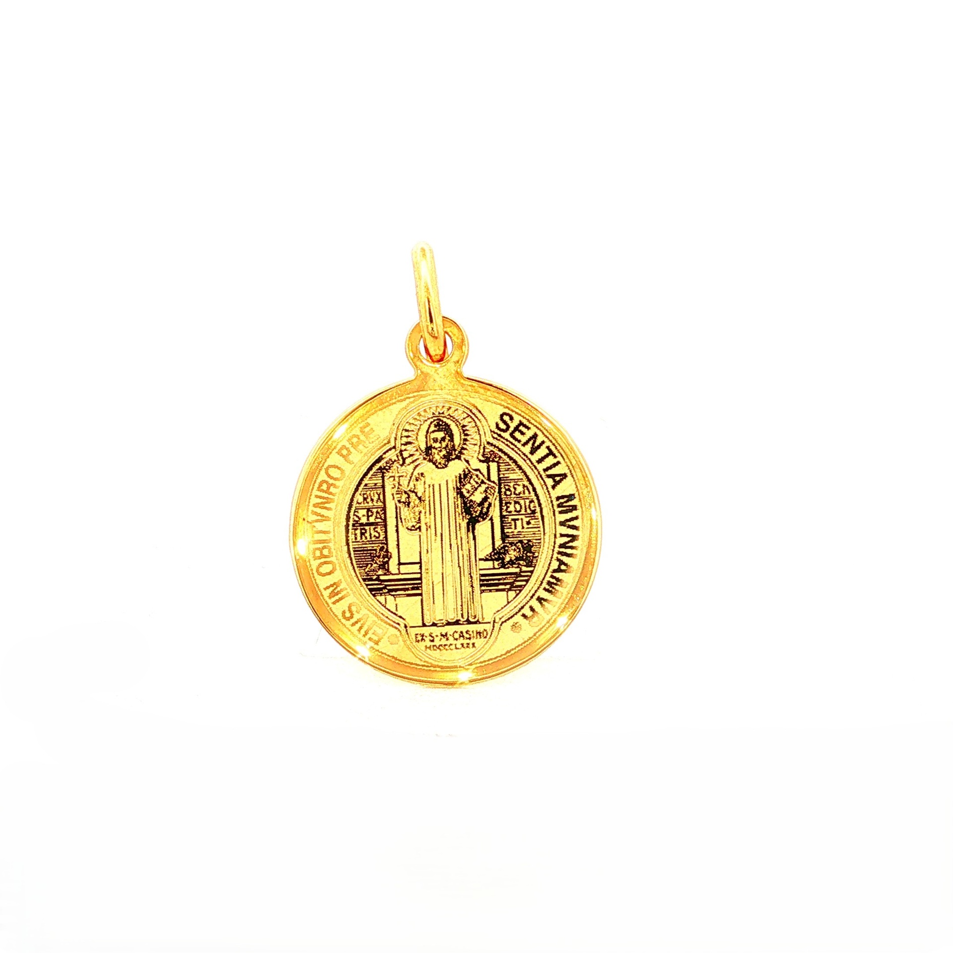 DIJE SAN BENITO ORO AMARILLO