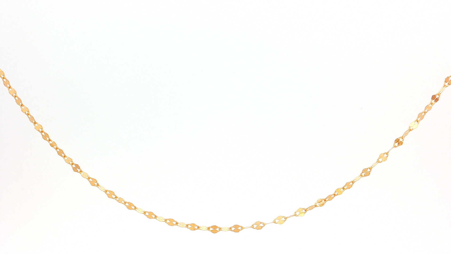 CADENA CRISPETA ORO AMARILLO