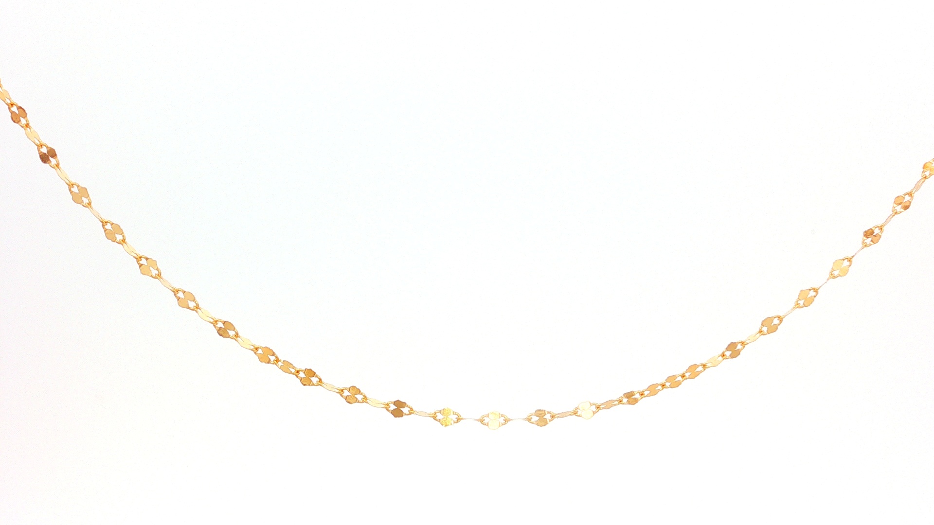 CADENA CRISPETA ORO AMARILLO