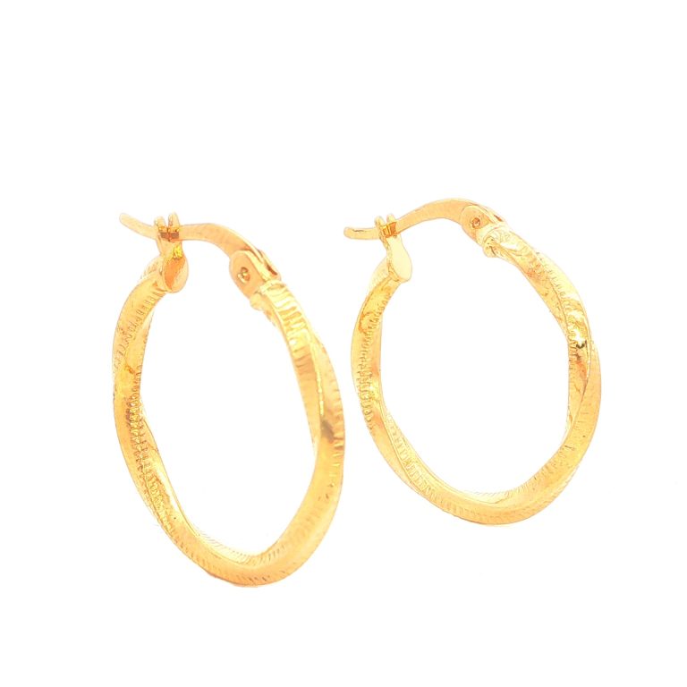 CANDONGAS MELCOCHA RAYADAS ORO AMARILLO