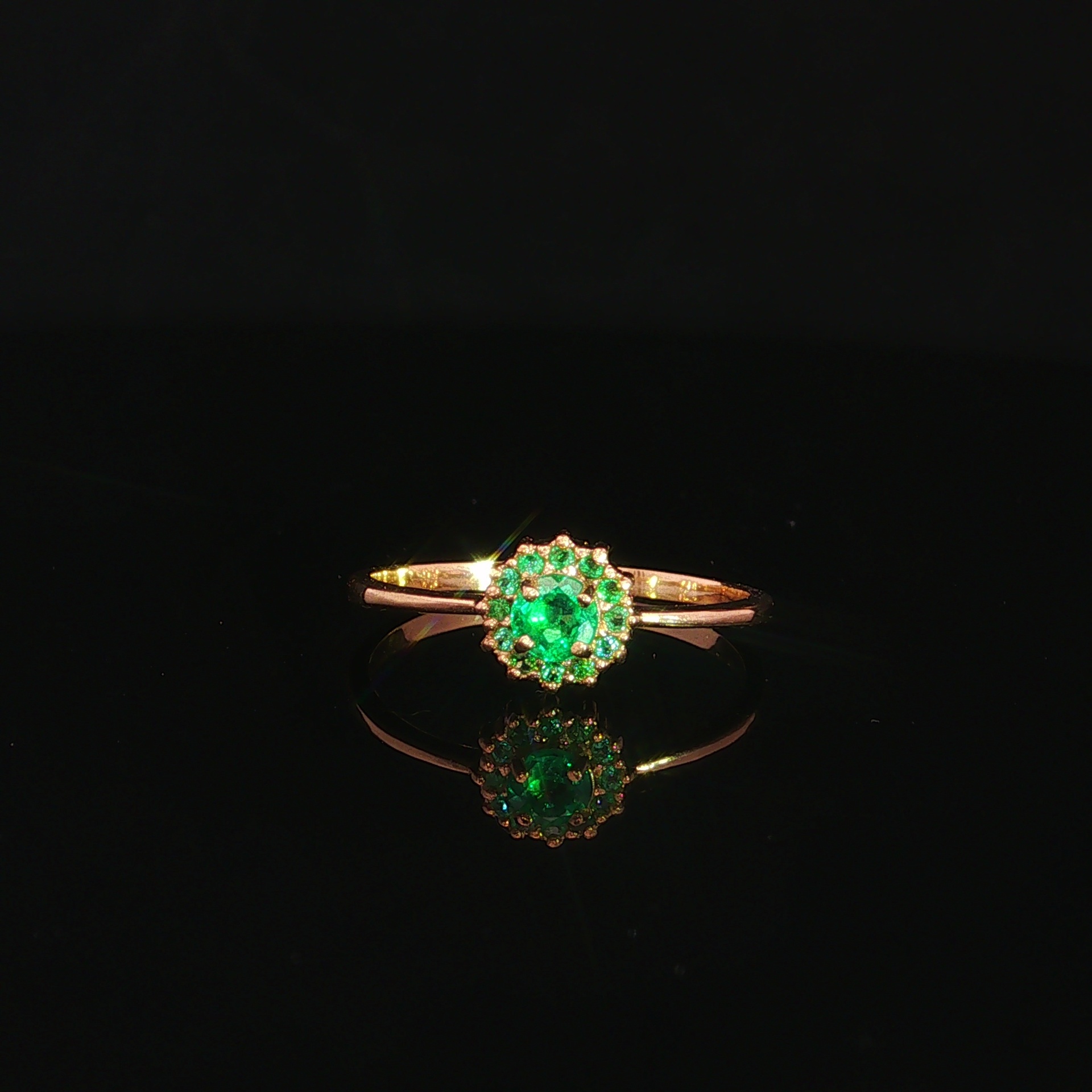 ANILLO HALO CLASICO ORO AMARILLO