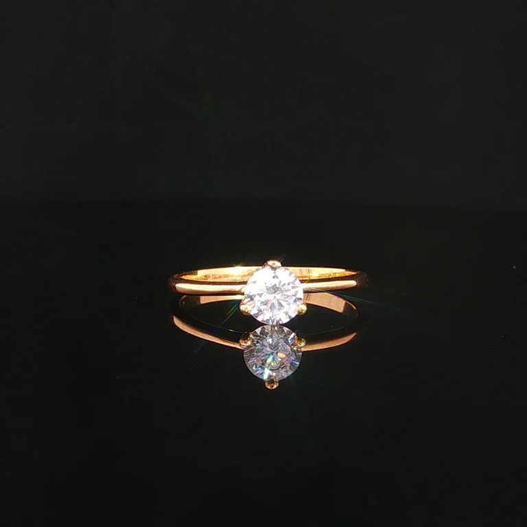 ANILLO SOLITARIO 3 UÑAS ORO AMARILLO