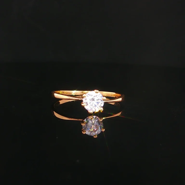 ANILLO SOLITARIO 6 UÑAS ORO AMARILLO