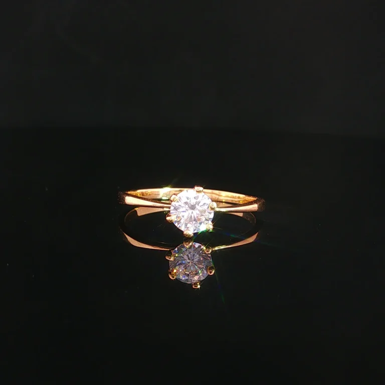 ANILLO SOLITARIO 6 UÑAS ORO AMARILLO