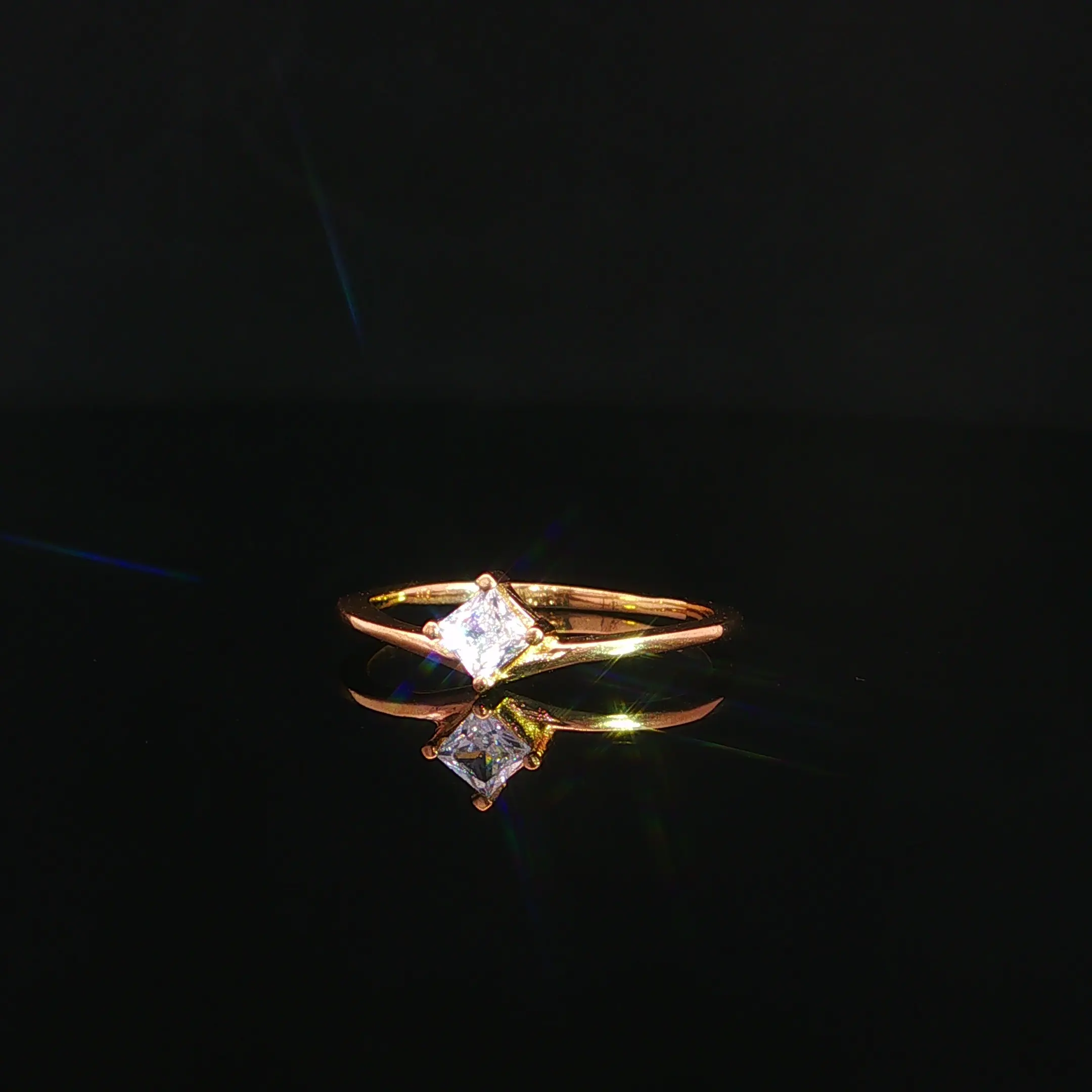 ANILLO SOLITARIO ORO AMARILLO