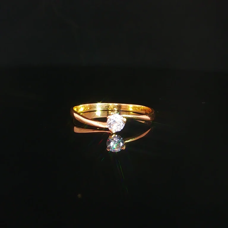 ANILLO SOLITARIO ORO AMARILLO
