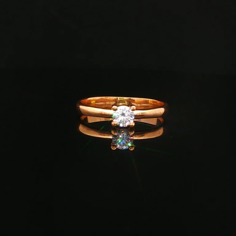 ANILLO SOLITARIO 4 UÑAS ORO AMARILLO
