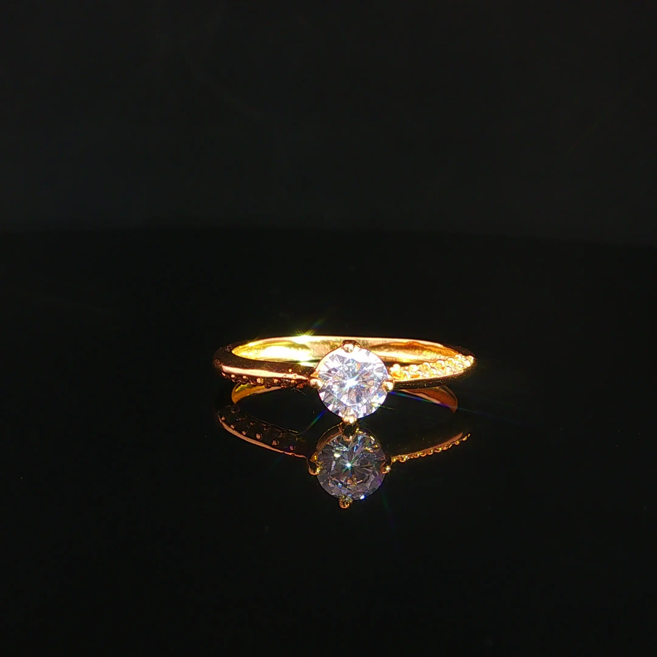 ANILLO SOLITARIO CASTING ORO AMARILLO