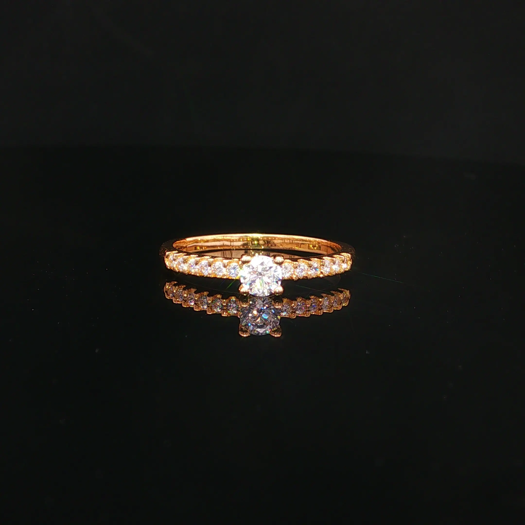 ANILLO SOLITARIO CASTING ORO AMARILLO