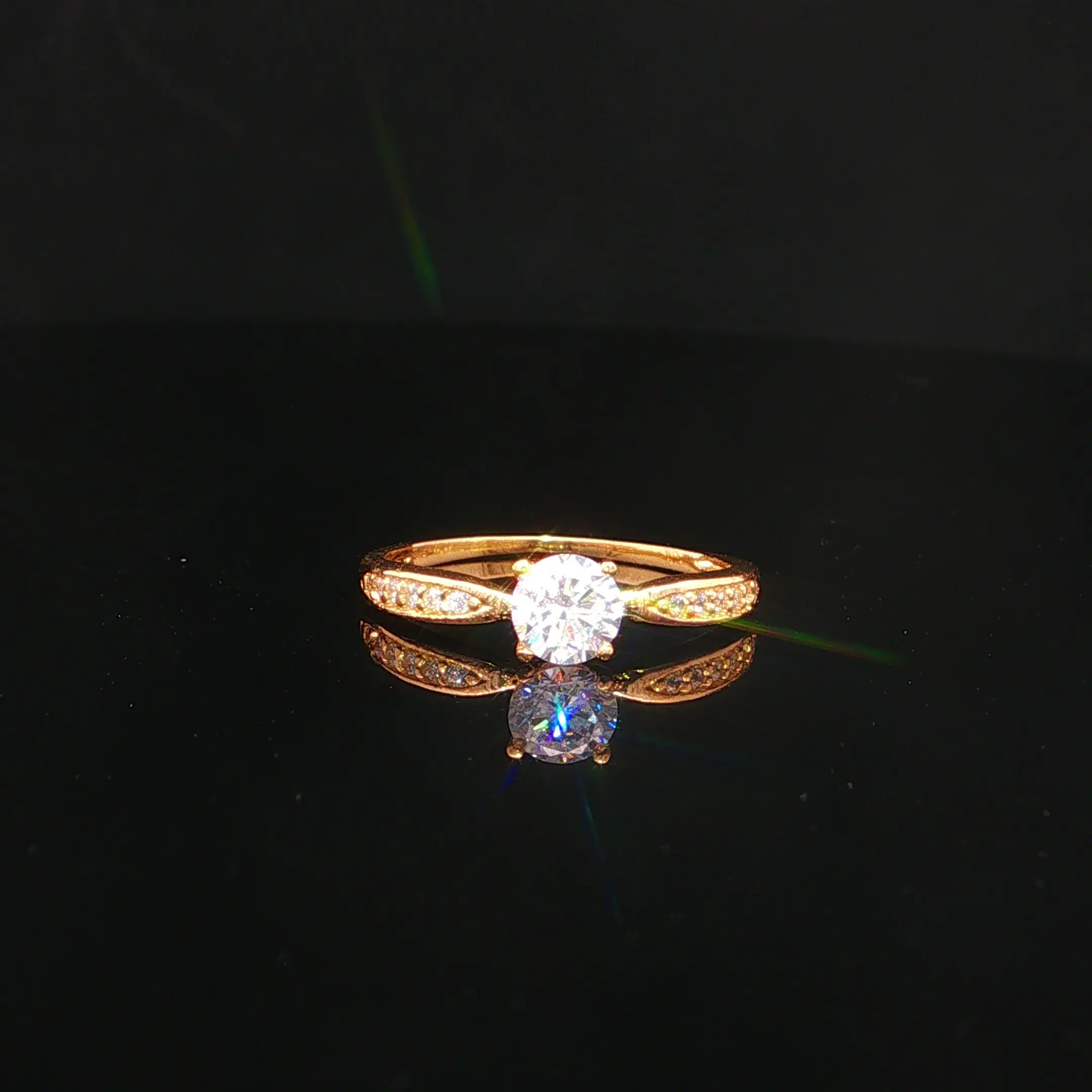 ANILLO SOLITARIO CASTING ORO AMARILLO