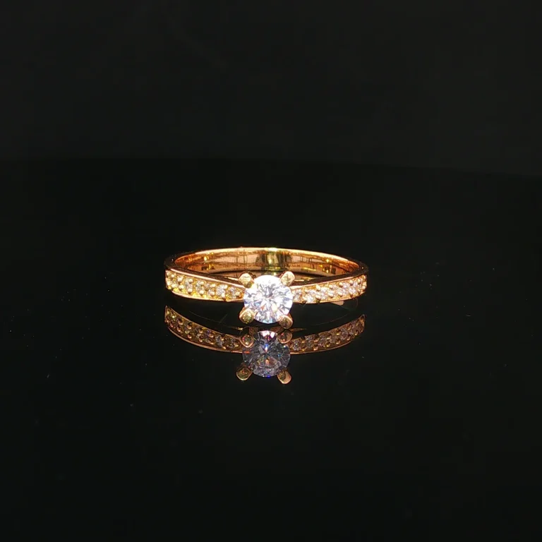 ANILLO SOLITARIO CASTING ORO AMARILLO