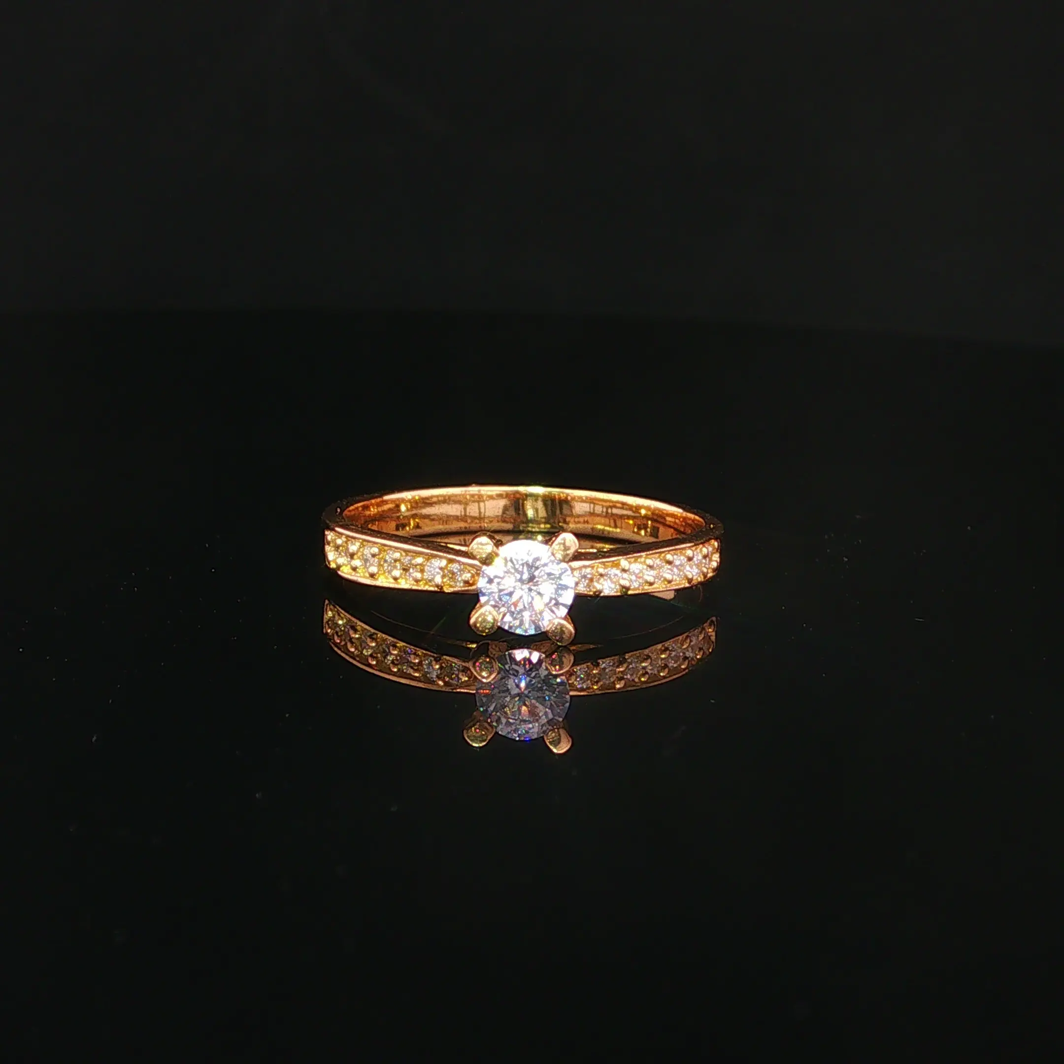 ANILLO SOLITARIO CASTING ORO AMARILLO